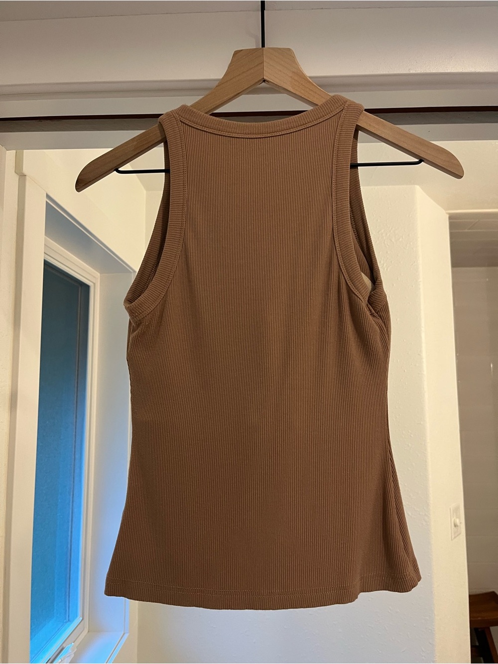 Everyday Ribbed Tank Top - Brown - Picture 2 of 4
